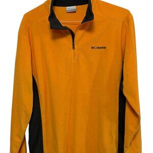 Men's Columbia Yellow and Black Fleece Jacket.  Size L